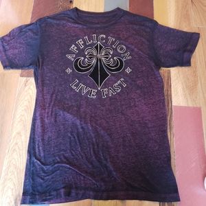 Affliction Live Fast lightweight tshirt large